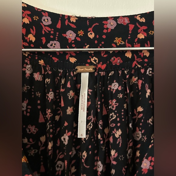 Free People Take A Little Time Floral Midi Dress Womens Size 6 - Picture 4 of 7